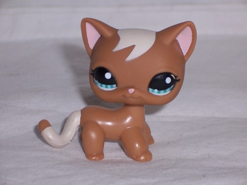 Figurine Littlest Pet Shop LPS 391 – Chat égyptien – Authentique Hasbro – Occasion