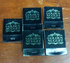 Golden Nugget Casino Matchbook Laughlin Hotel/ Casino Vintage Lounge Bar Lot 5