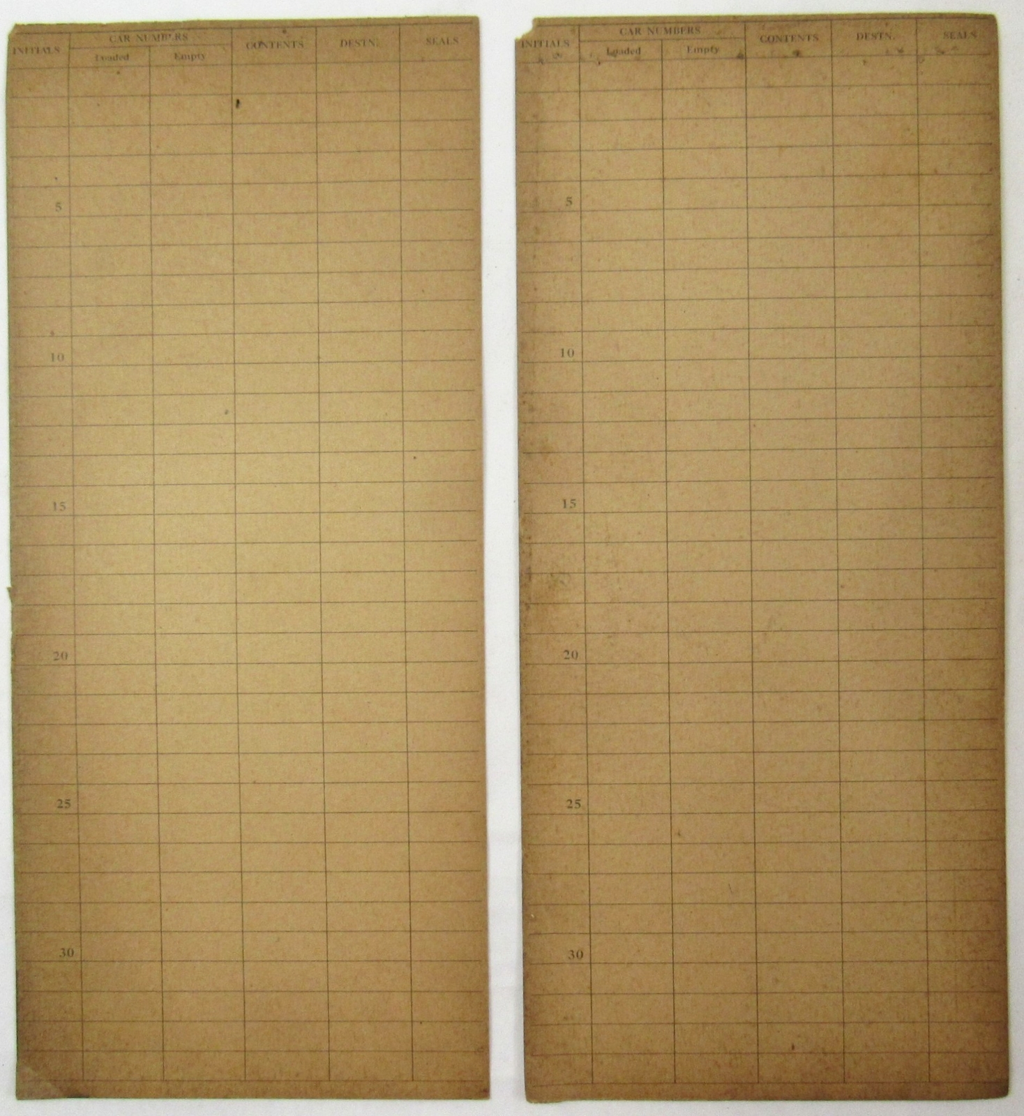 c1949 Wheeling Lake Erie Lorain West Virginia Railroad Switch List Form Pair Lot eBay