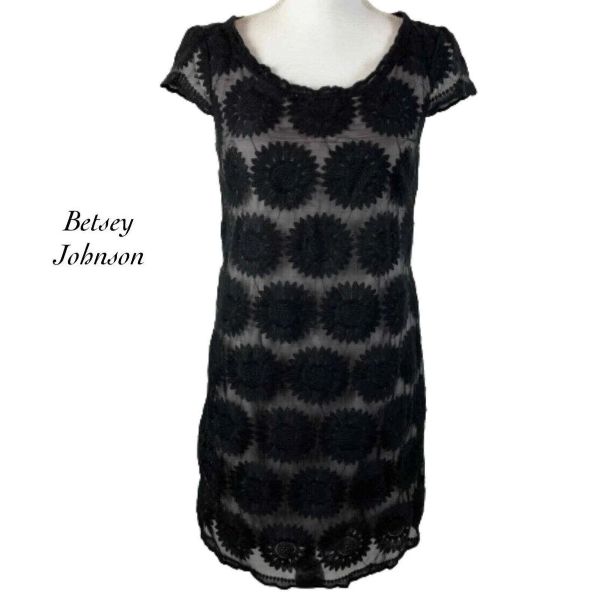 Betsey johnson top embroidered dress