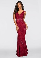 Glamouröses Abendkleid ღ großer Rückenausschnitt ღ Meerjungfrau ღ Pailletten NEU
