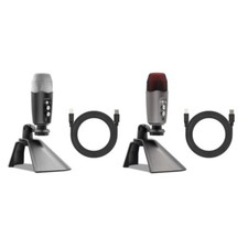 Vlog Video Mic Live Streaming Mics with Mount Active Noise Reduction USB Plug