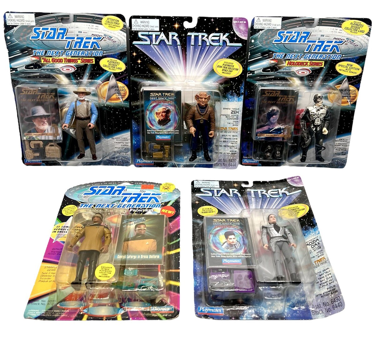 STAR TREK スタートレック　ソフビ 5体セット Playmates Star Trek Action Figure Set Of 5 Exclusives Box