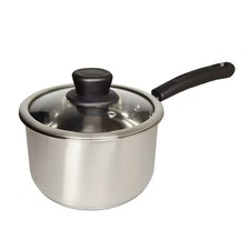 304-18/8 Stainless Steel Saucepan With Lid, Induction, 3 options 14cm/16cm/18cm