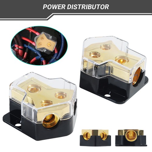 Car Audio Splitter Amp Power 0/2/4 Gauge In 4/6/8 Gauge Out Distribution Block - Picture 2 of 14