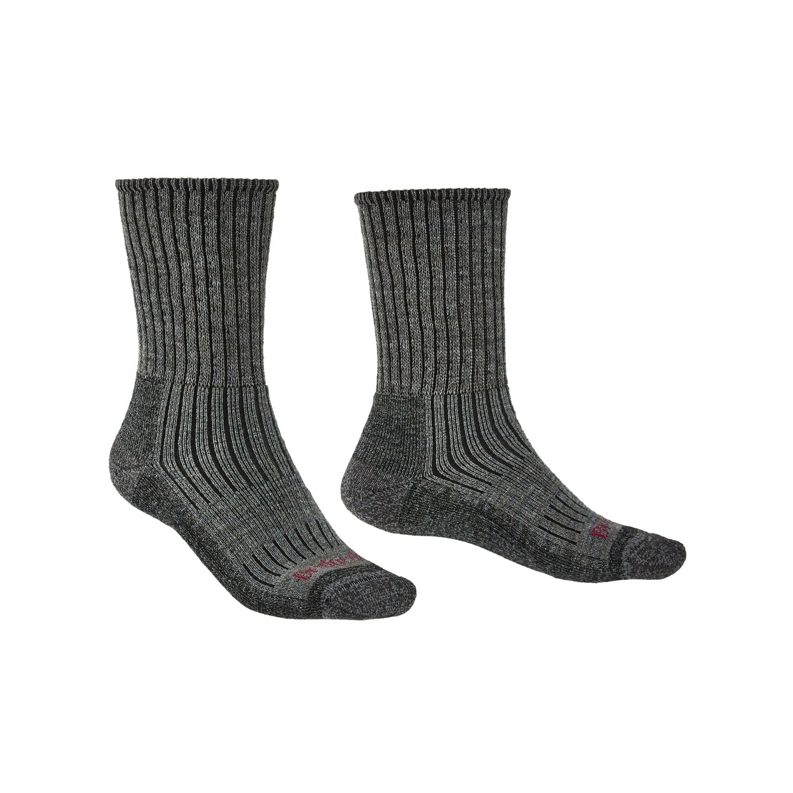 BRIDGEDALE TREKKER COMFORT FIT/MEN'S MIDWEIGHT MERINO COMFORT BOOT CHARCOAL GREY