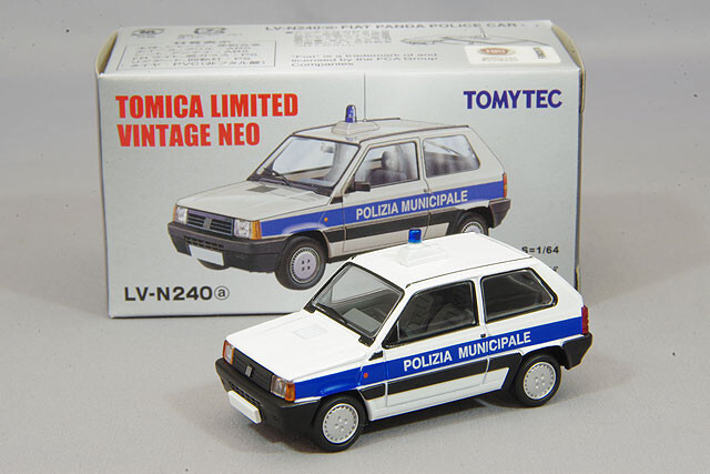 Tomytec Tomy Tomica Vintage NEO LV-N240a Fiat Panda Police Car 1