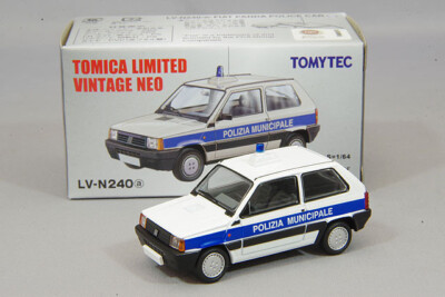 Tomytec Tomy Tomica Vintage NEO LV-N240a Fiat Panda Police Car 1