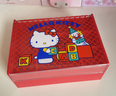 Sanrio 1983 Vintage Hello Kitty Jewelry Case Trinket Box Mini - Main Image
