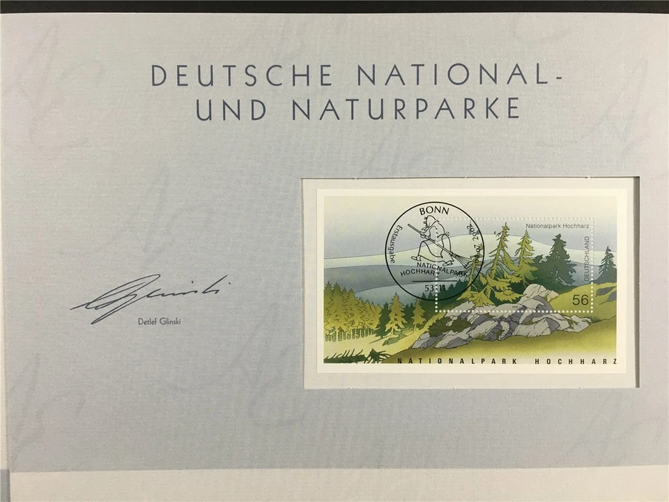 GERMANY ART-EDITION 2002/25 BLOCK 59 NATIONALPARK HOCHHARZ - Image 2 of 4
