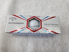 New Callaway 3 Supersoft White Golf Balls 3-Pack NIB