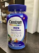 1-Centrum Multigummies Men Assorted Fruit Flavors 100 Gummies Exp 7/24