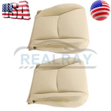 For Lexus GX470 4.7L V8 Driver & Passenger Bottom Leather Seat Cover Tan LH & RH