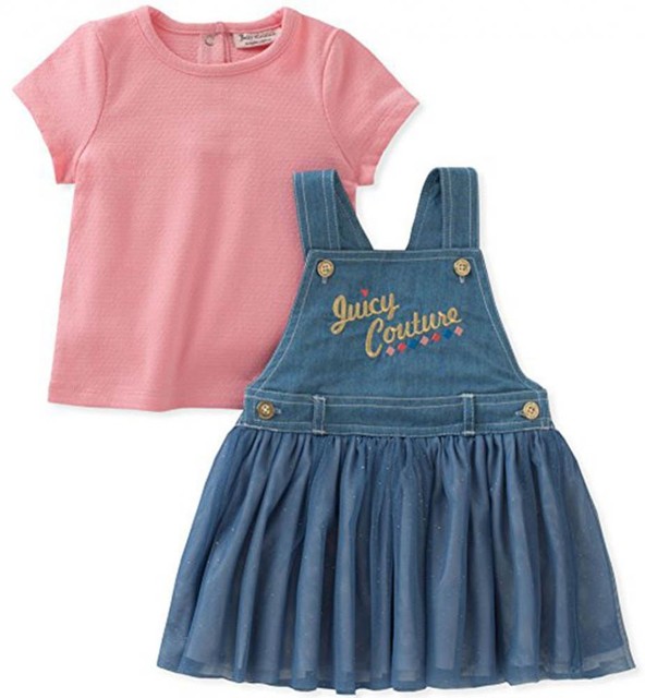 Juicy Couture Infant Girls 2pc Jumper Set Size 3/6M 6/9M 12M 18M 24M