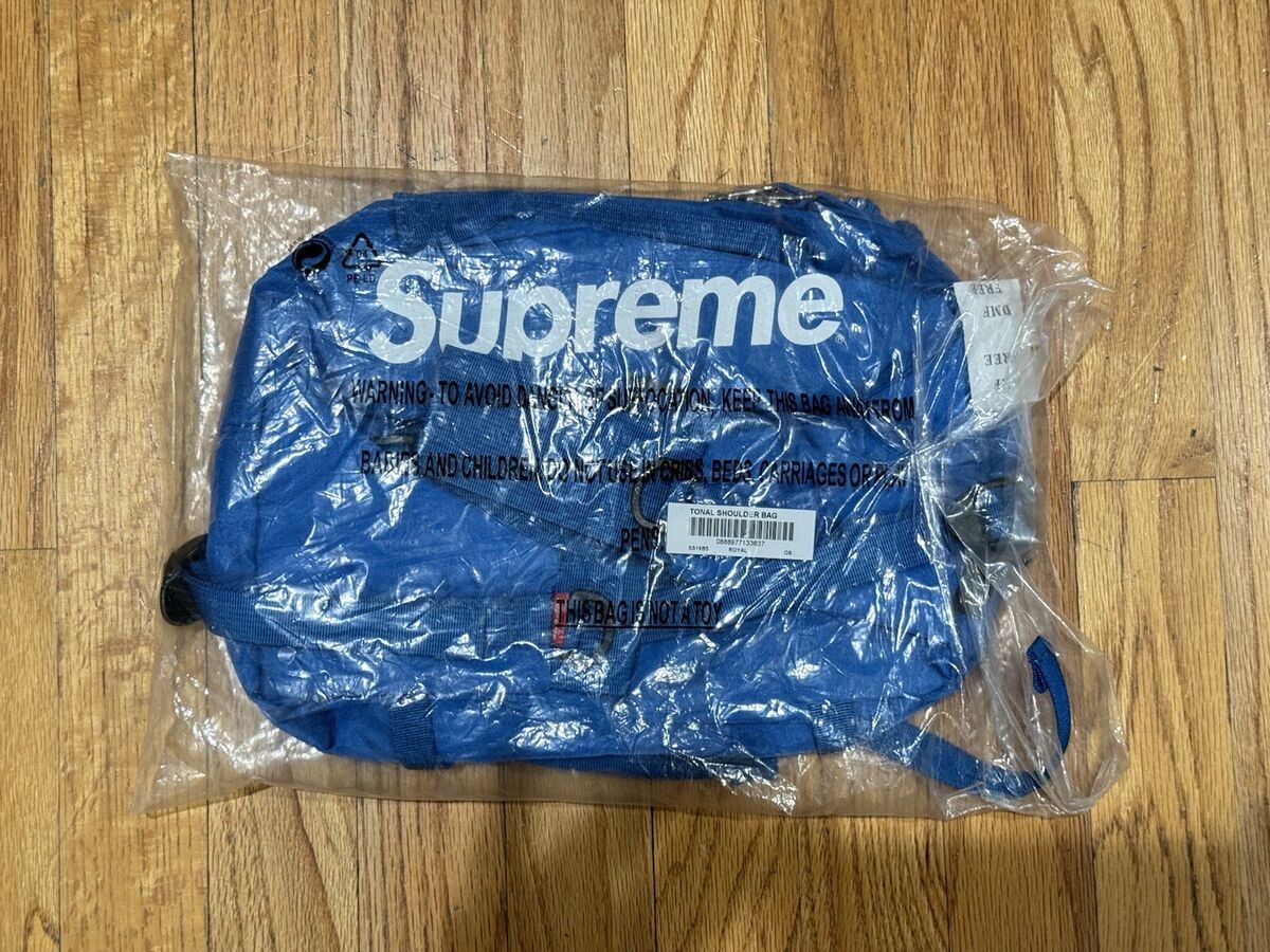 SUPREME SS16 TONAL SHOULDER BAG ROYAL BRAND NEW IN BAG BOX SUPREME SS16 TONAL SHOULDER BAG ROYAL BRAND NEW IN BAG BOX