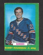 1973-74  OPC HOCKEY , # 233 , BOBBY ROUSSEAU , NEW YORK RANGERS