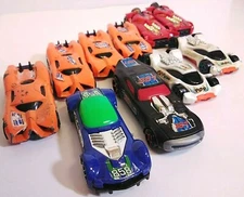 10 McDonalds Hot Wheels 2009 Diecast Vehicle Lot: RocketFire, Vulture, Ballistik