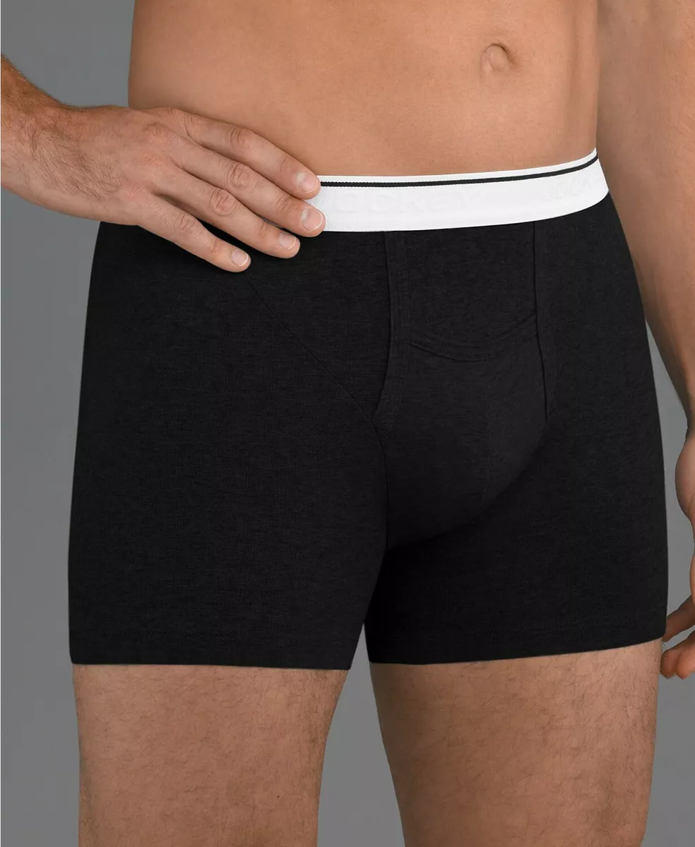 Men's Jockey Underwear Pouch Boxer Brief - 2 Pack 1146 / Black $25