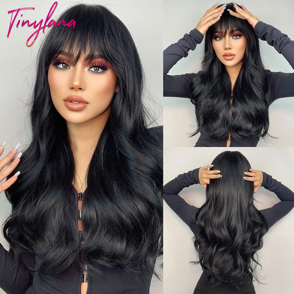 Long Wavy Synthetic Wigs with Bangs for Women Cosplay Daily  display picture 1