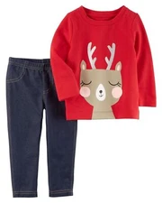 Toddler Girls' 2-Piece French Terry Top & Jegging Set   2T-5T