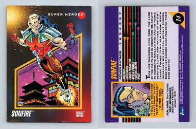 Sunfire #14 Marvel Universe 1992 Impel Trading Card