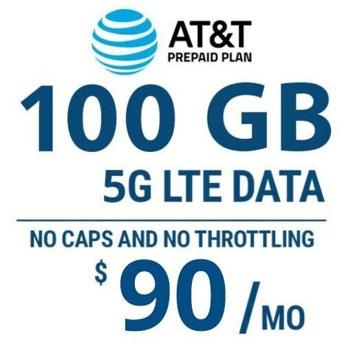 AT&T Hotspot 100 GB 5G LTE Data plan (Bring Your Own Device) - Picture 1 of 1