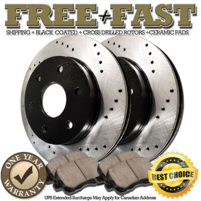 Fits: 2006 06 2007 07 2008 08 Honda Civic Coupe Si Models TA035143 Max Brakes Front /& Rear Premium Brake Kit OE Series Rotors + Metallic Pads