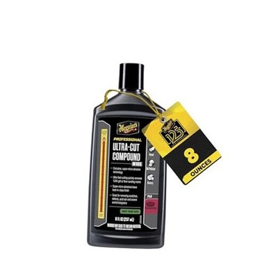Meguiar s Mirror Glaze M105 Car Rubbing Compound for 8 Oz Ultra-Cut Compound
