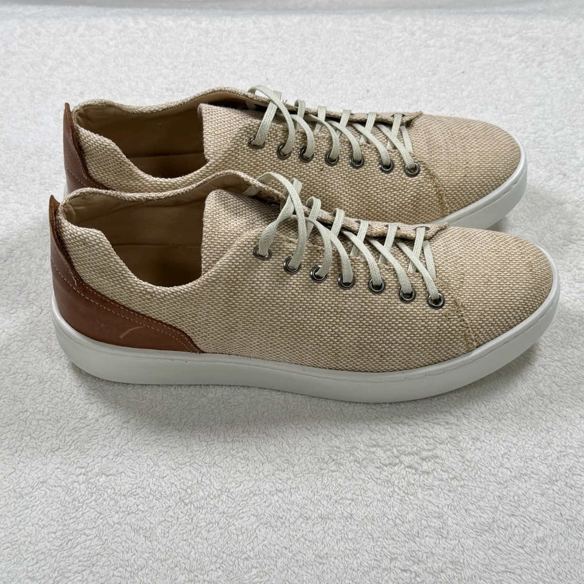 Donald Pliner Penny Loafers Mens 9.5M Light Grey Excellent Nubuck Lug Sole Joe03 donald pliner mens shoes products for sale | eBay main image 2