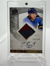 2008-09 Upper Deck The Cup Zach Bogosian Rookie Card Patch Auto Autograph /249. rookie card picture
