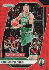 2024-25 Panini Prizm Monopoly #18 Kristaps Porzingis Red Prizms