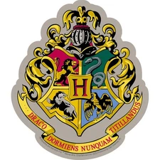 Stickers - C&D Visionary - Harry Potter Hogwarts Crest Logo Sign 4.3"x5" NEW