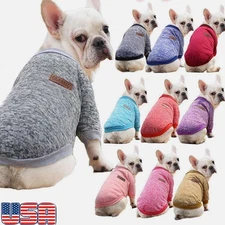 Pet Dog Cat Winter Warm Fleece Vest Clothes Puppy T Shirt Sweater Apparel Coat