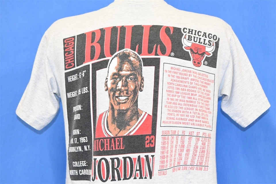 vintage 90s CHICAGO BULLS MICHAEL JORDAN #23 NBA NUTMEG t-shirt BASKETBALL M - Image 3 of 4
