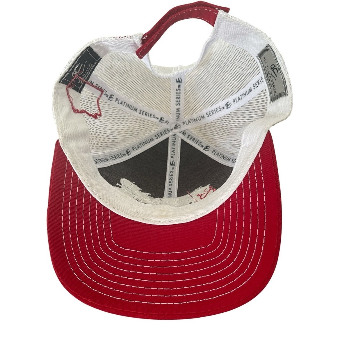 Red and Navy Logo Trucker Hat Cowboy Cowgirl Ranchers View 4