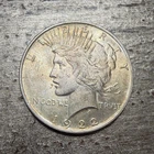 1922 PEACE SILVER DOLLAR SILVER COIN With SOME Color And Protective Cover