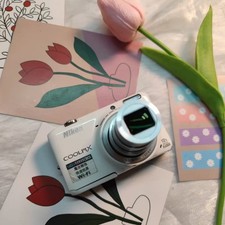 Nikon Coolpix S6500 16MP Digital Camera 12x Optical Zoom White