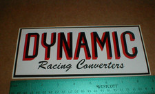 Dynamic Racing Converters Vtg Old Drag Racing Decal Sticker Speed Shop Rat Rod