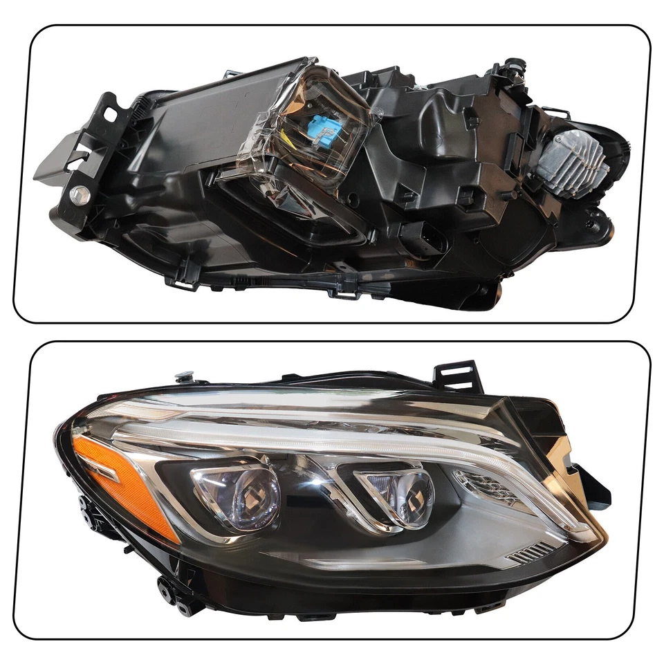 Full LED Headlight For 2016-2019 Mercedes Benz GLE350 W166 Passenger Right Side - Изображение 3 из 4