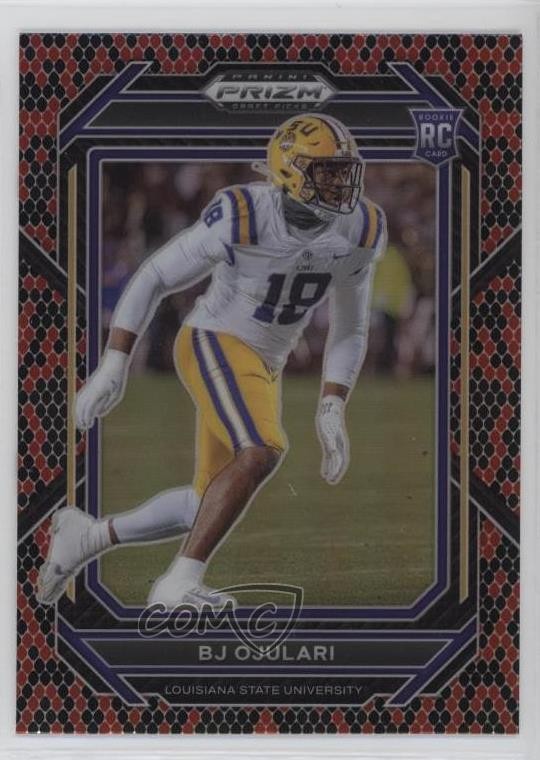 2023 Panini Prizm Draft Picks Snakeskin Prizm BJ Ojulari #165 Rookie RC 1mo2