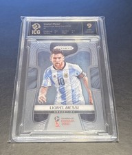 2018 Panini Prizm World Cup Base Soccer Card Lionel Messi 
