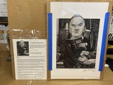 Richard Lord Buckley Signed Art Print by Drew Friedman 1/20 Hipster Monologist