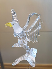 Swarovski Crystal Eagle Bald Boxed Pristine 5 inches Tall 248003. Retired.