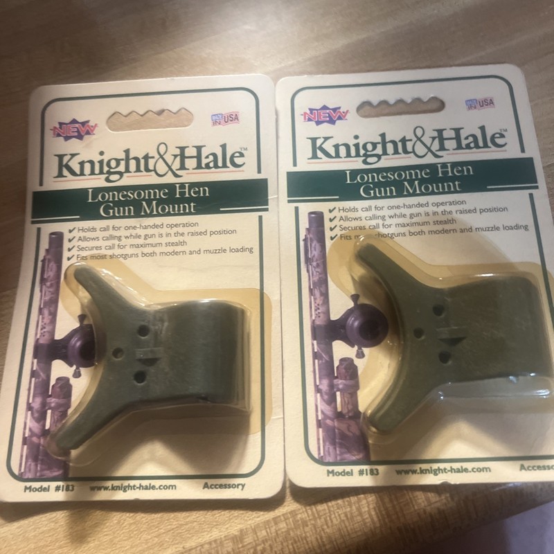 2 KNIGHT AND HALE LONESOME HEN GUN MOUNT TURKEY CALL GUN MOUNTING BRACKET