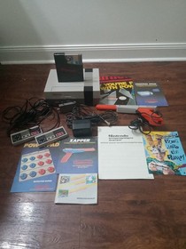 Vintage Nintendo NES Power Set Console Original Box Complete Works