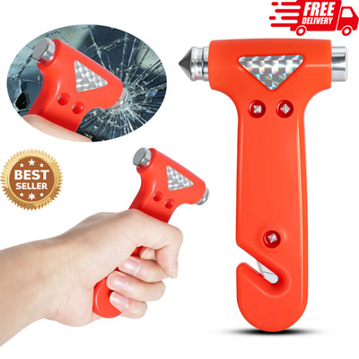 Car Safety Hammer Window Glass Breaker Seat Belt Emergency Escape Cutter Tool US