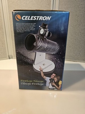 Celestron FirstScope 21024 76mm Tabletop Reflector Telescope NOB 2010 No CD