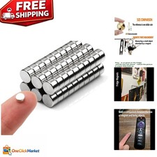 Compact 60pcs Round Magnets - Reliable Small Magnets for Organizing  Crafting
