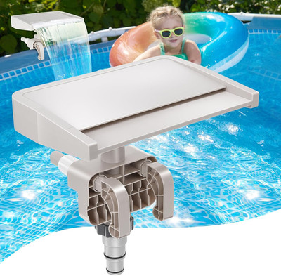 Pool Fountain Waterfall - Smooth Flowing above Ground Pool Accessory for Outdoor