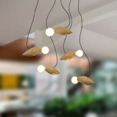 GaGa Lamp Design WAN CHAI Deckenleuchte Holz 40W E27